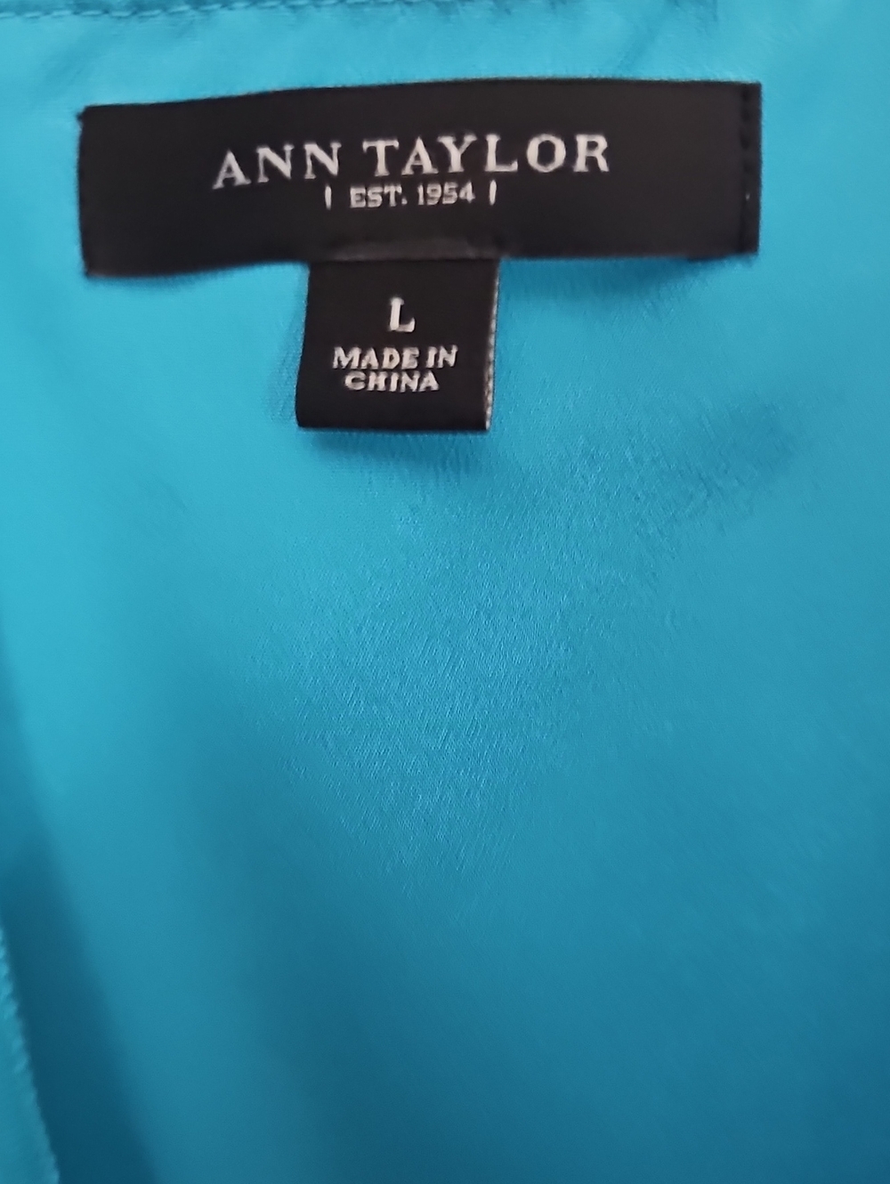 Ann Taylor Bright Turquoise Sleeveless Blouse